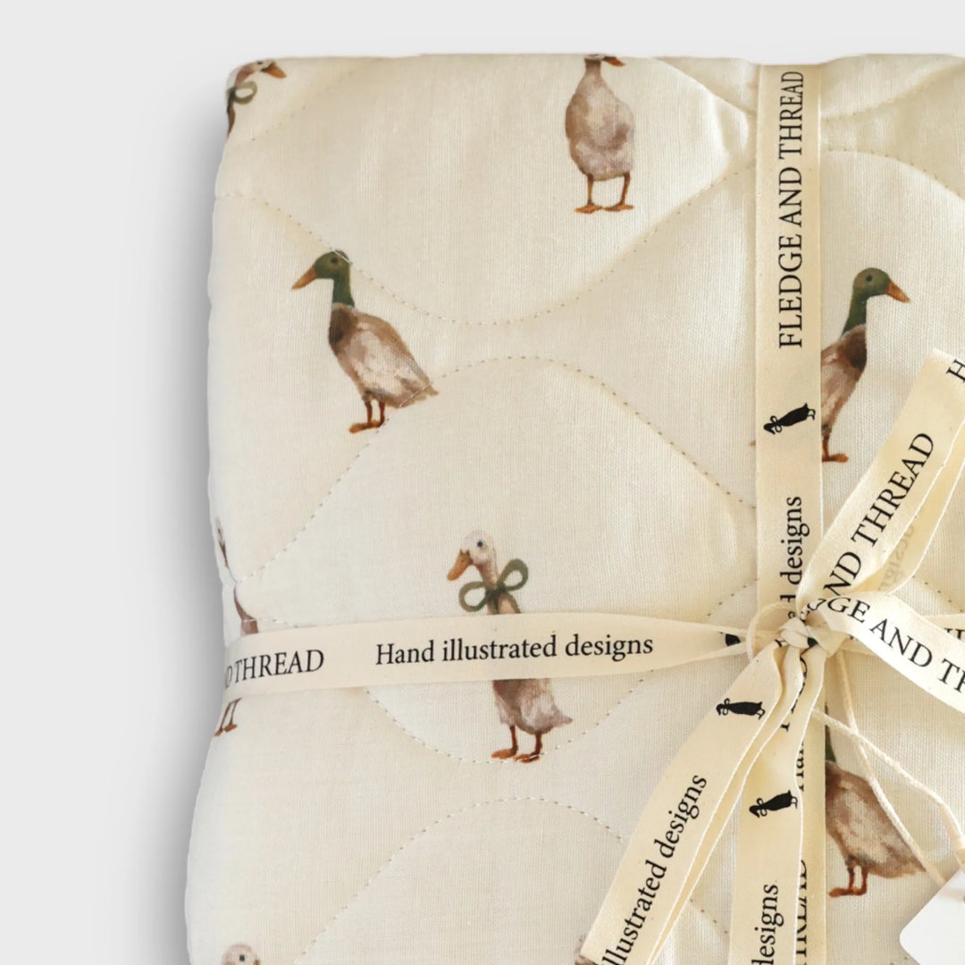 Fledge and Thread Quilted Blanket - Duck