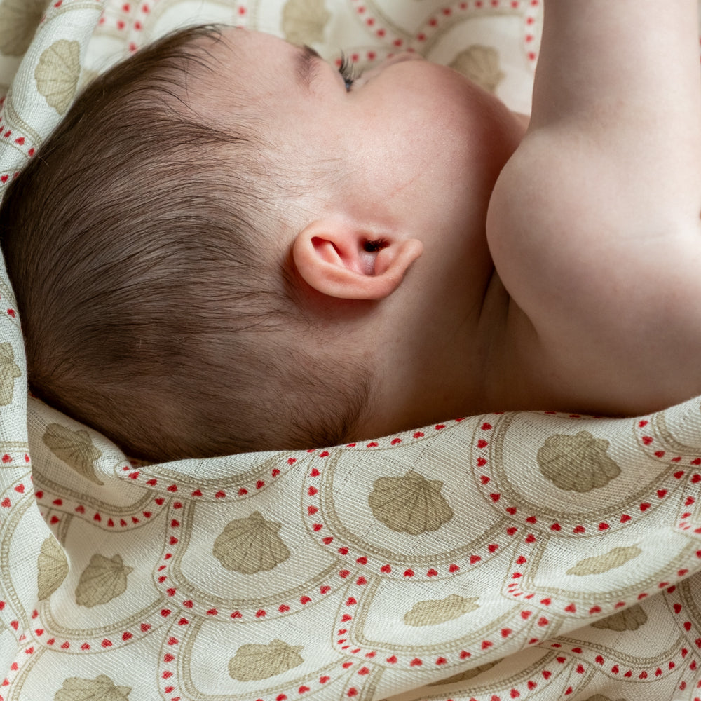 That's Mine Jana Muslin Swaddle - Block Shell