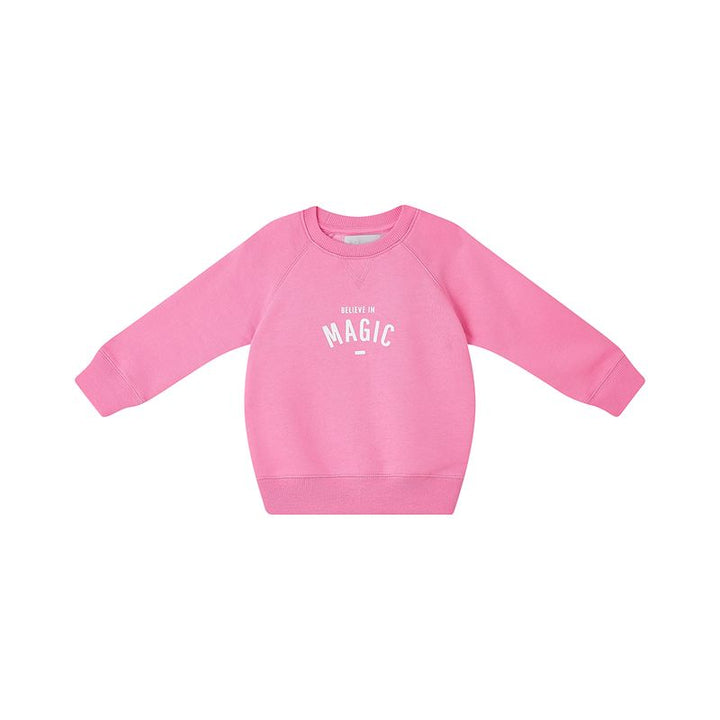 Bob & Blossom 'Believe in Magic' Sweatshirt - Hot Pink