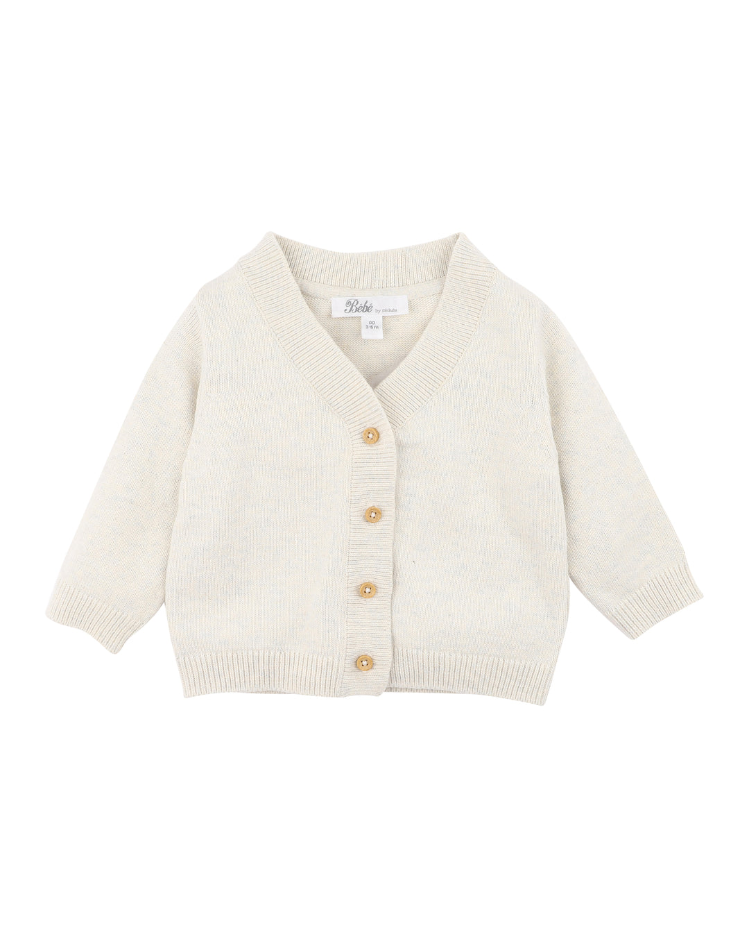 Bébé by Minihaha Brady Organic Cotton Cardigan - Sky Marl
