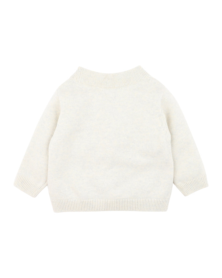 Bébé by Minihaha Brady Organic Cotton Cardigan - Sky Marl