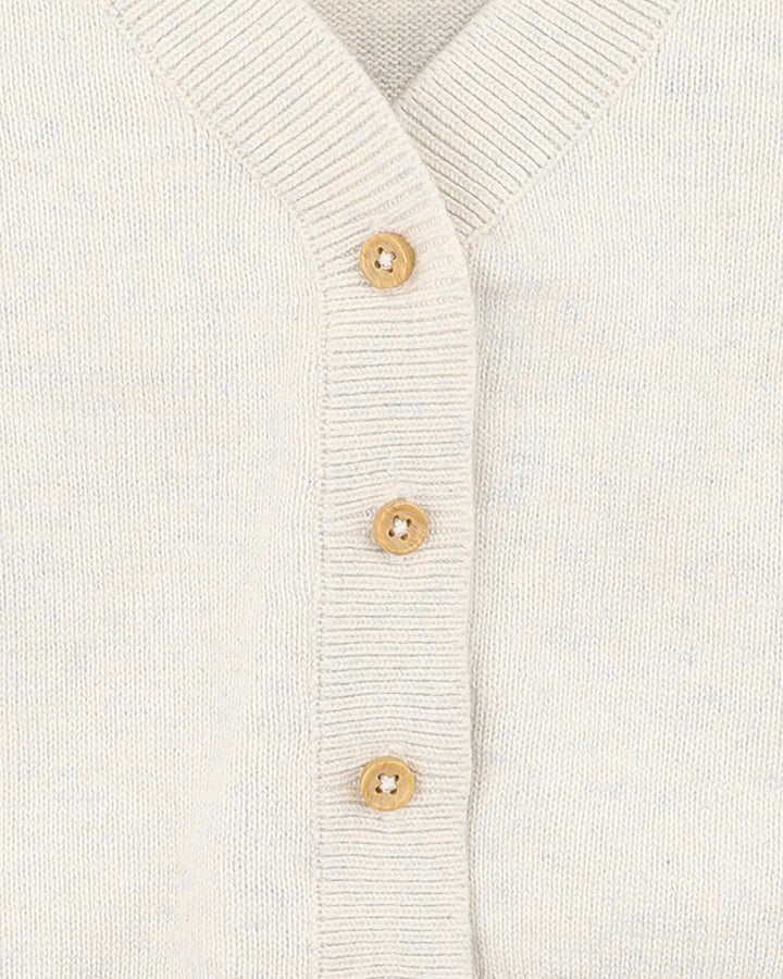 Bébé by Minihaha Brady Organic Cotton Cardigan - Sky Marl