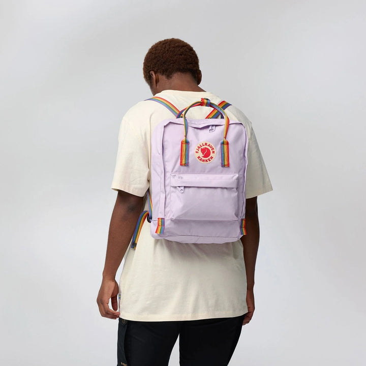 Kanken Classic Backpack - Lavender/Rainbow Pattern Limited Edition