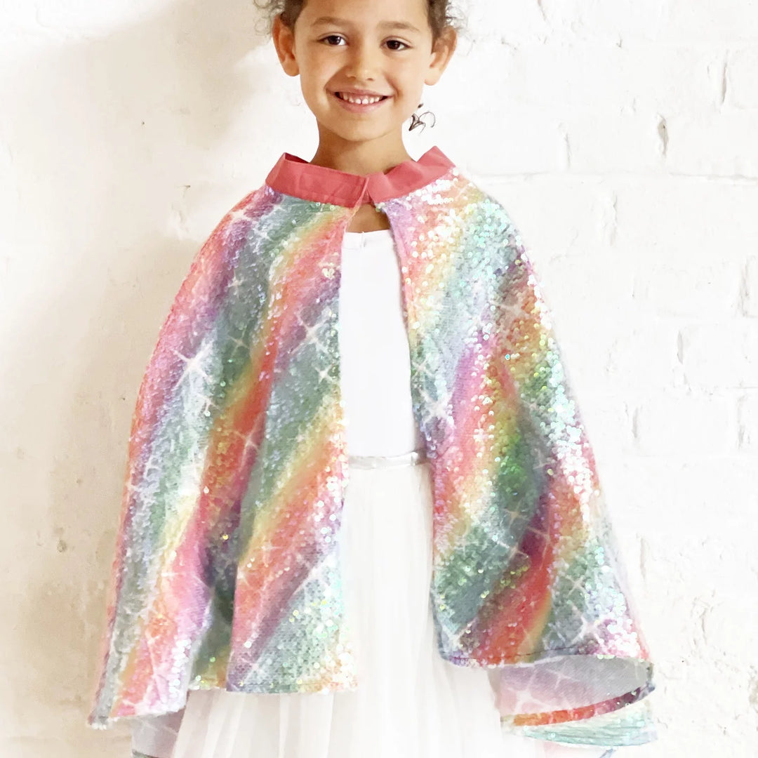 Ratatam! Rainbow Sequin Costume Cape - Multi / Pre Order