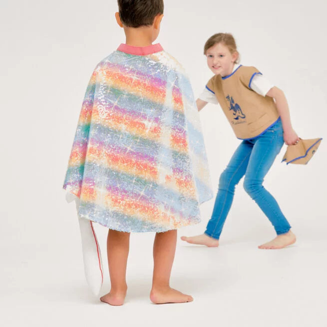 Ratatam! Rainbow Sequin Costume Cape - Multi / Pre Order