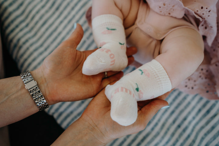 Lamington Merino Wool Crew Socks Baby - Rosa