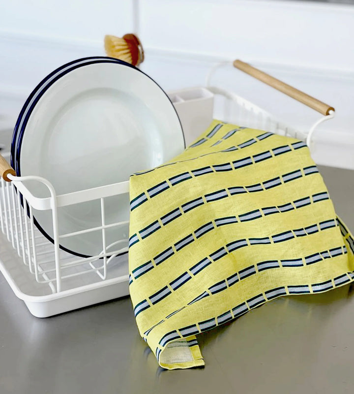 Lettuce Tea Towel - Ribbon Stripe