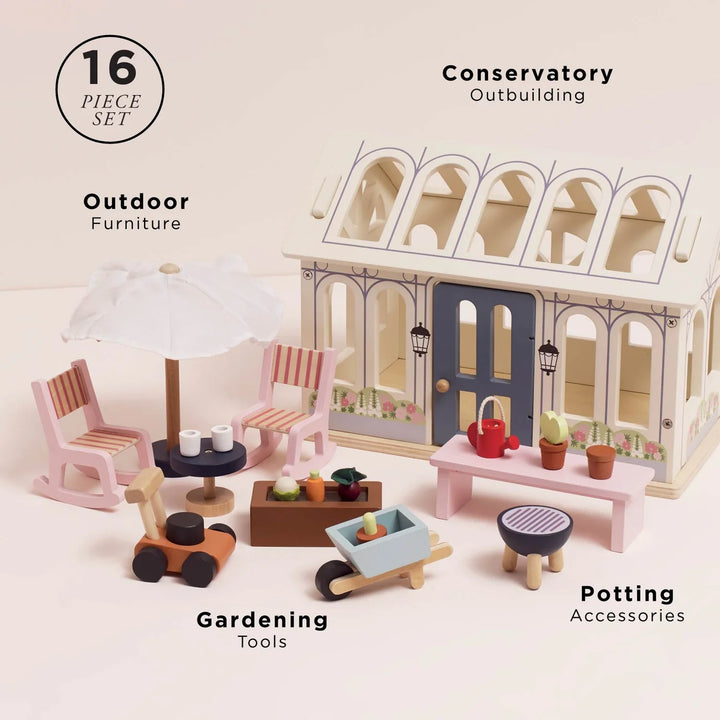 Le Toy Van - Dolls House Conservatory Set