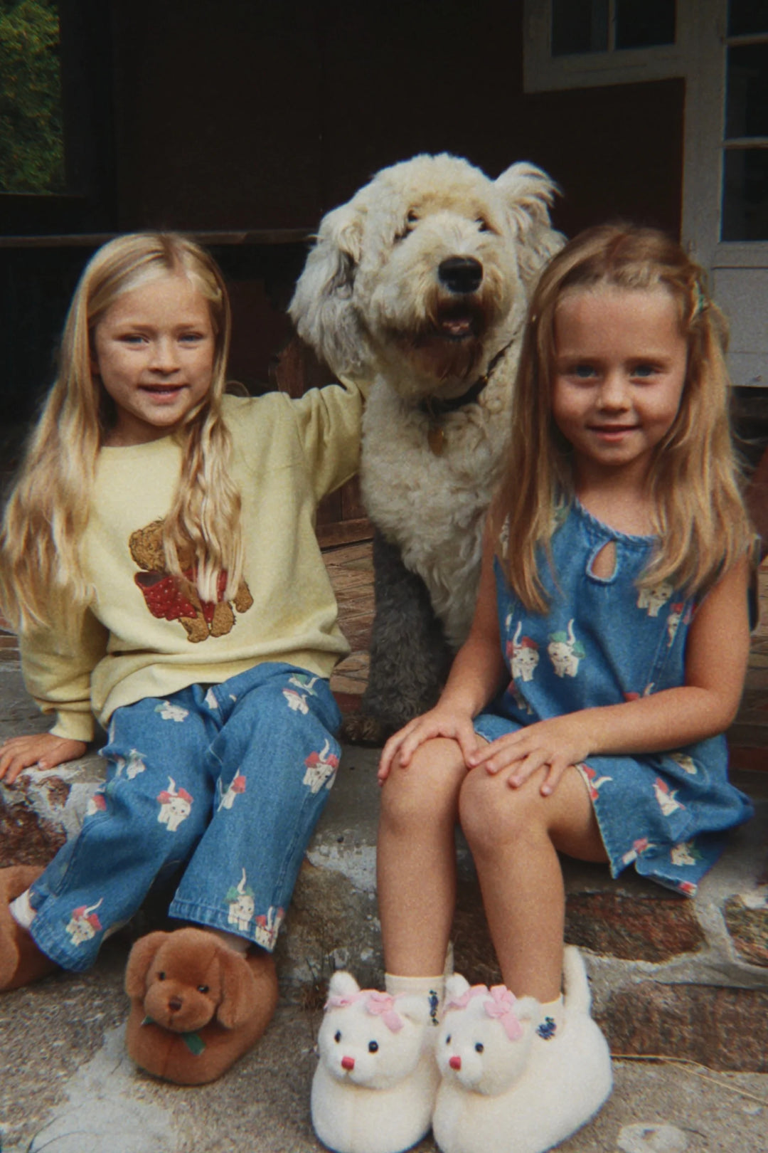 Konges Sløjd Magot Dress - Bow Kitty Denim / Pre Order