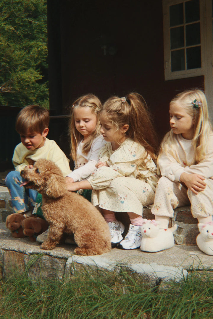 Konges Sløjd Elin Bow Dress - Dot Miao Mist / Pre Order