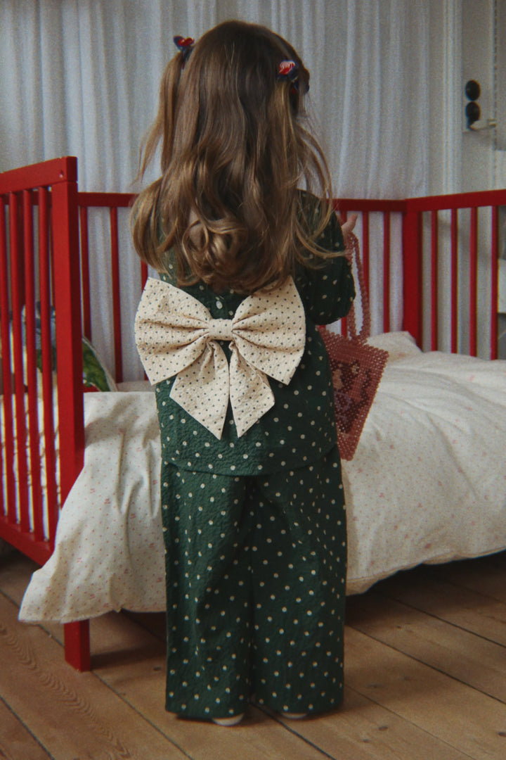 Konges Sløjd Elin Bow Blouse - Dot Marseille