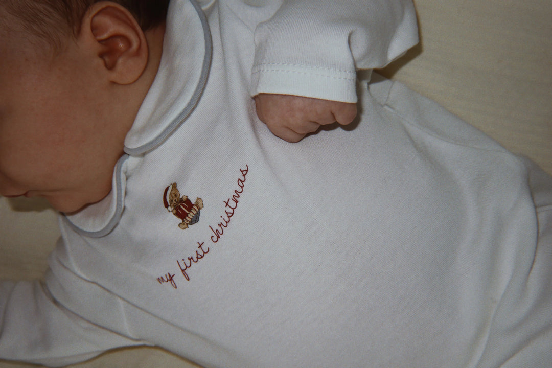 Konges Sløjd My First Christmas Onesie - Optic White