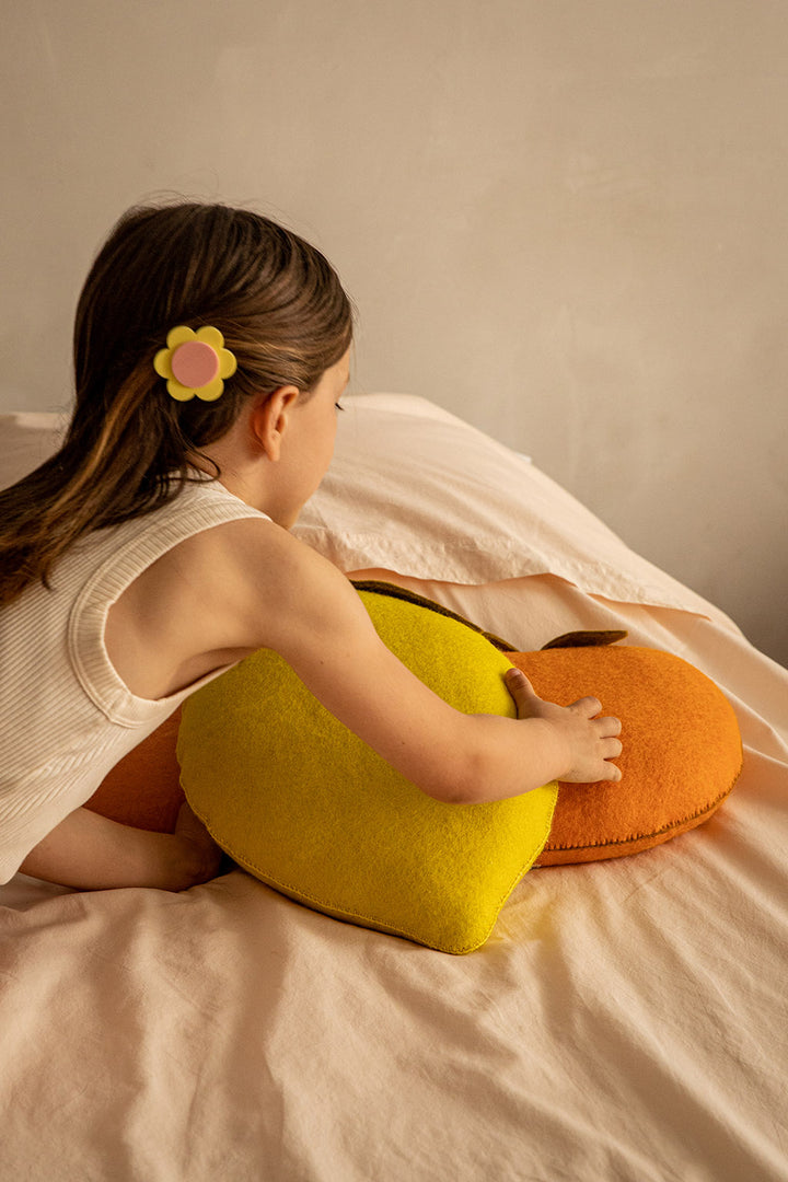 Muskhane Apricot Cushion - Orange