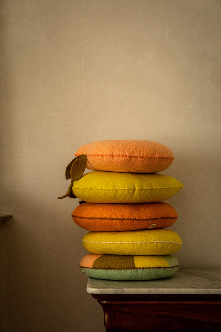 Muskhane Apricot Cushion - Orange