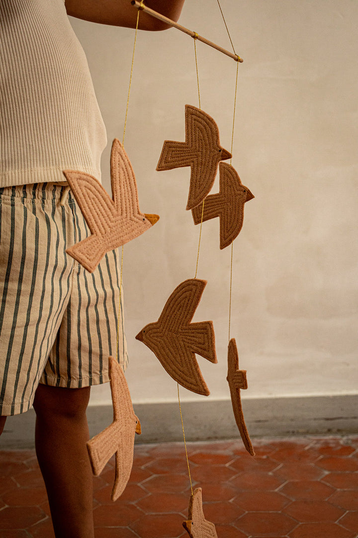 Muskhane Little Birdy Hanging Decor - Nude
