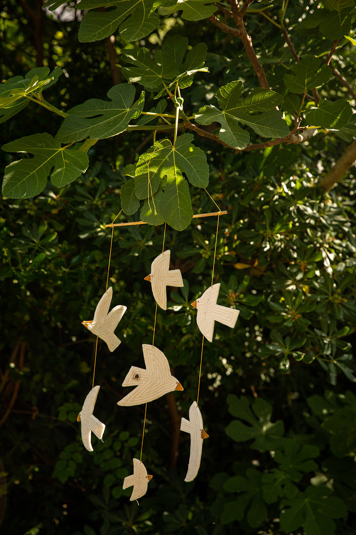 Muskhane Little Birdy Hanging Decor - Natural