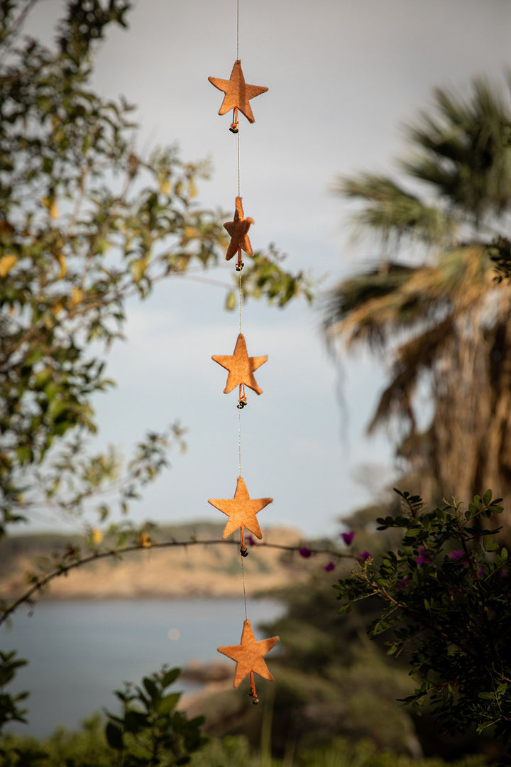 Muskhane Falling Stars Garland - Blush