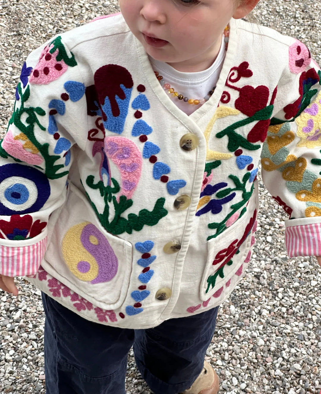 SISSEL EDELBO MINI Maggie Mini Jacket - White Rose ONE LEFT!