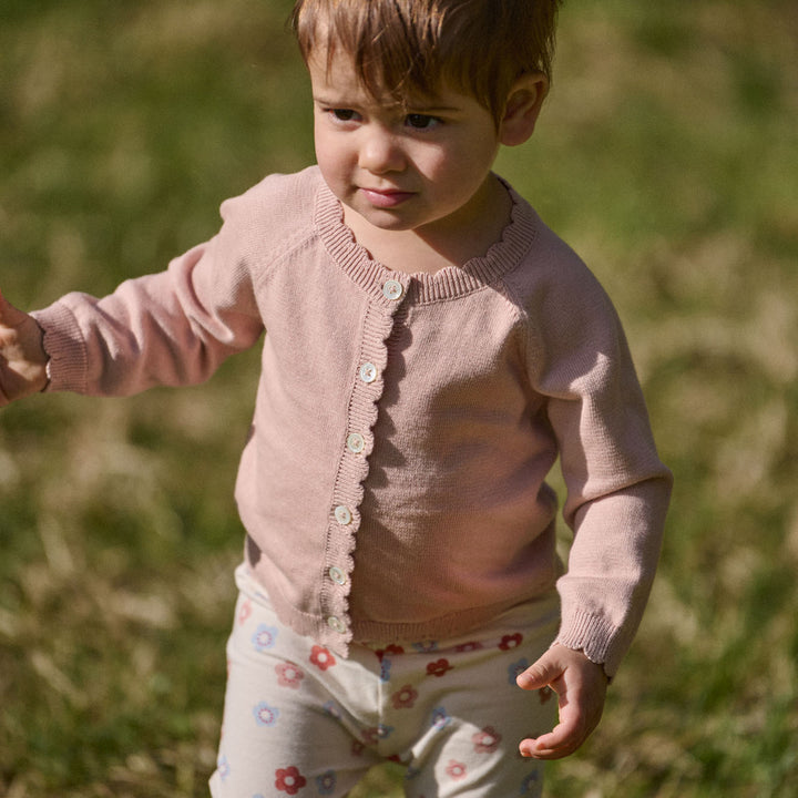 Nature Baby Lilette Cardigan - Rose Dust