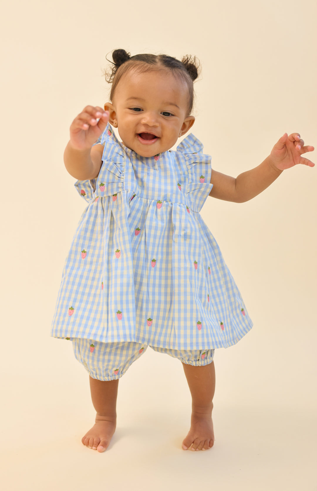 Flöss Mille Baby Set - Sky Blue Gingham
