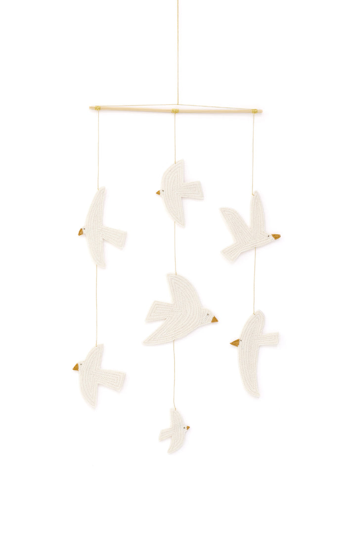 Muskhane Little Birdy Hanging Decor - Natural