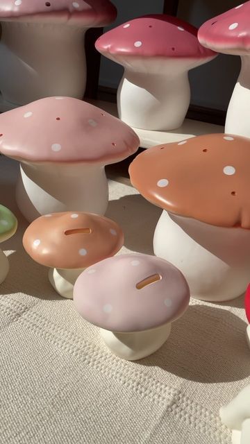 Egmont Toys Saving Bank Mushroom - Almond (Green)