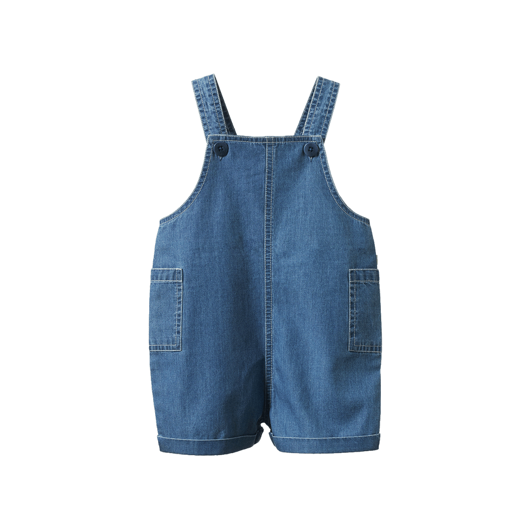Nature Baby Tucker Shortie Overalls - Sky