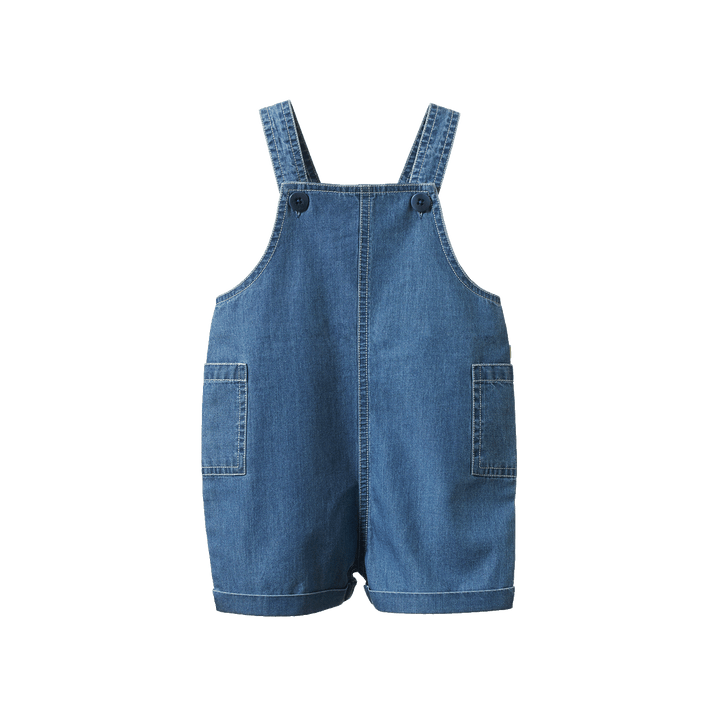 Nature Baby Tucker Shortie Overalls - Sky