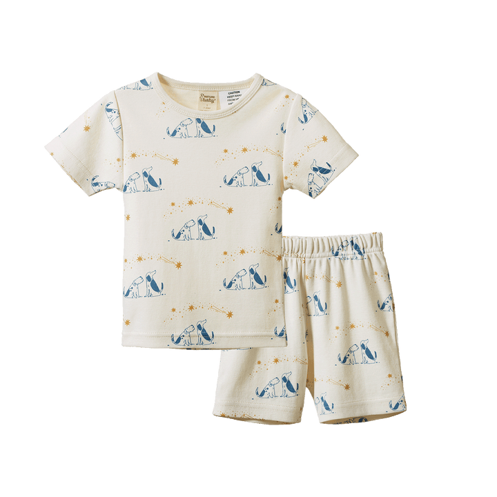 Nature Baby Shortie Pyjama Set - Dog Dream Print