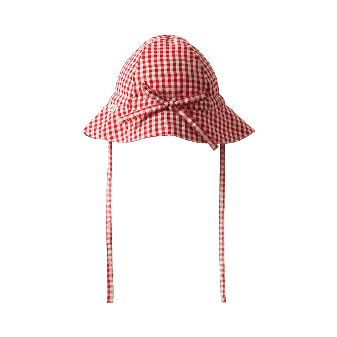 Nature Baby Sunhat - Red Gingham