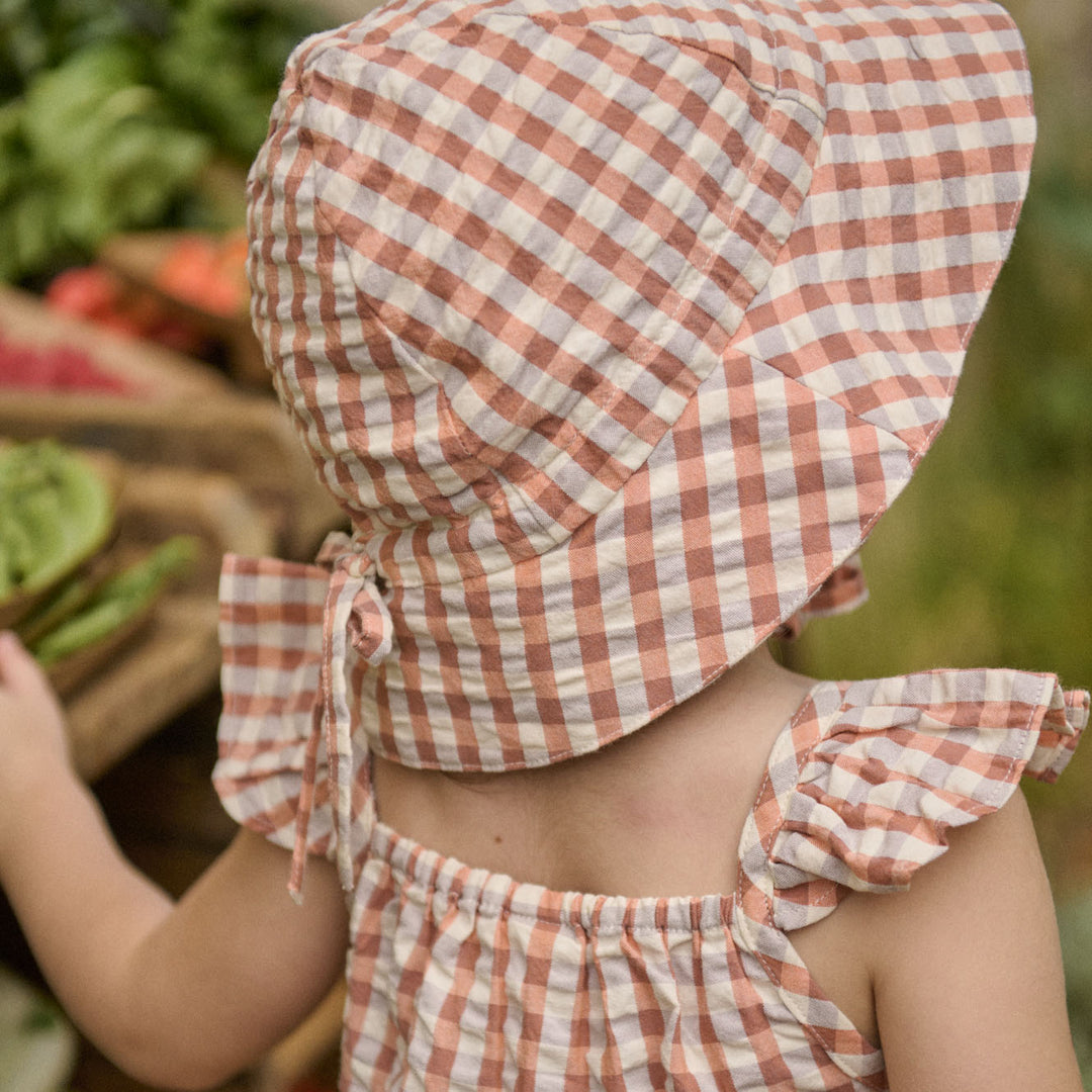 Nature Baby Sun Hat - Dandelion Gingham