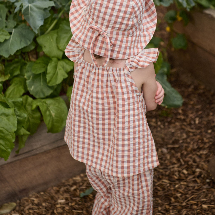Nature Baby Sun Hat - Dandelion Gingham