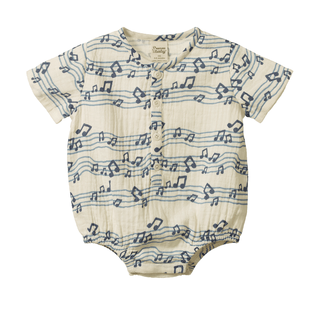 Nature Baby Monty Suit Muslin - Rhythm Print