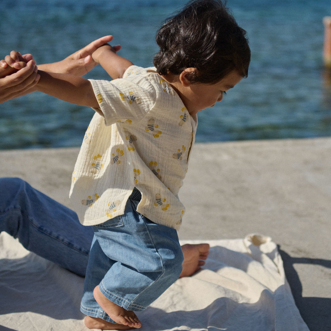 Nature Baby Dae Pants Chambray - Sky