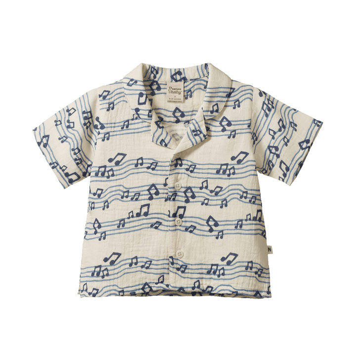 Nature Baby Guthrie Muslin Shirt - Rhythm Print