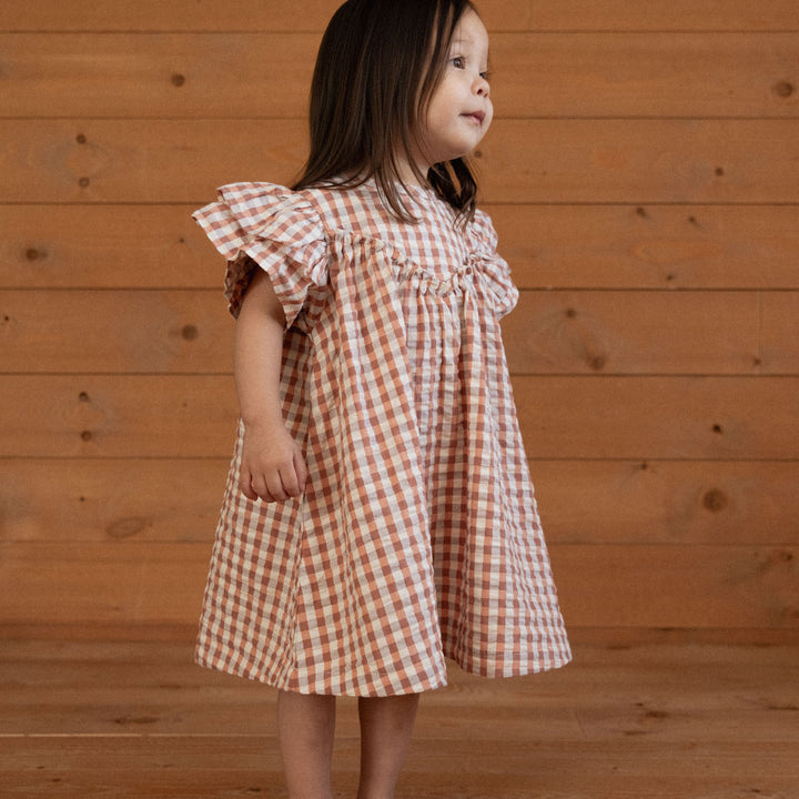 Nature Baby Una Dress - Dandelion Gingham