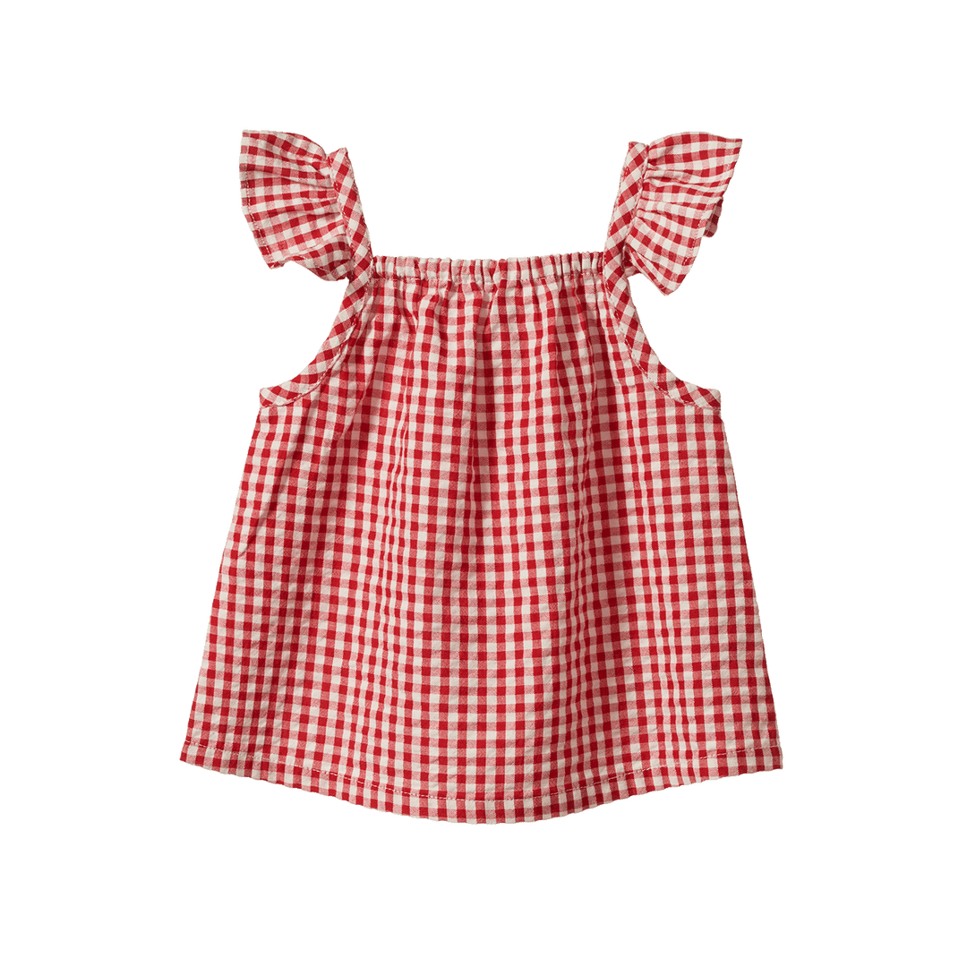 Nature Baby Petal Set - Red Gingham