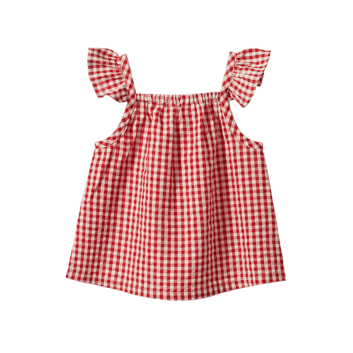 Nature Baby Petal Set - Red Gingham