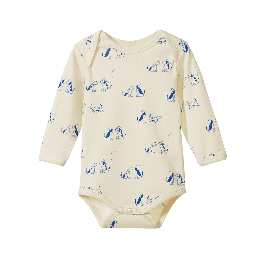 Nature Baby Long Sleeve Bodysuit - Dog Walk