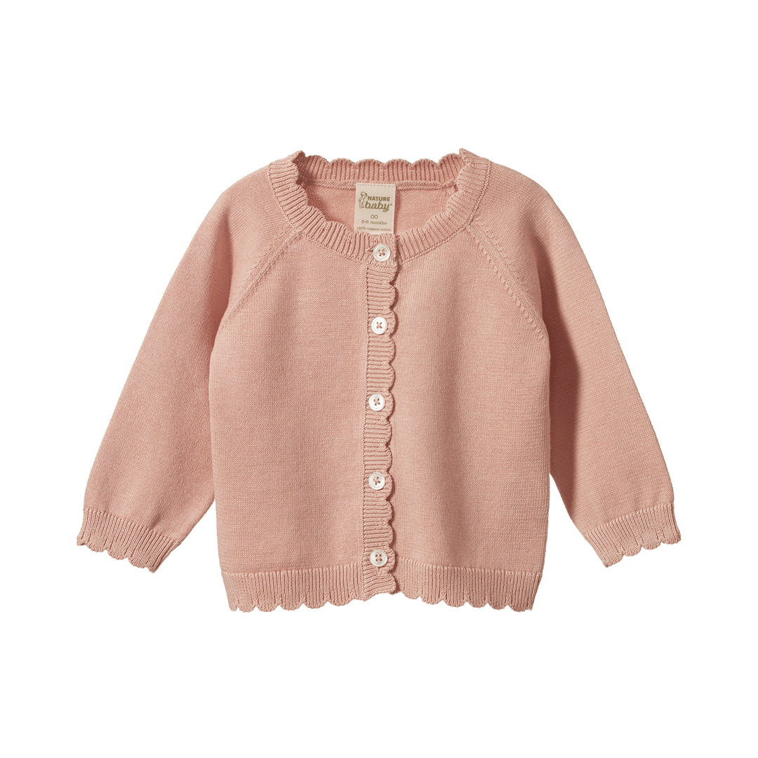 Nature Baby Lilette Cardigan - Rose Dust