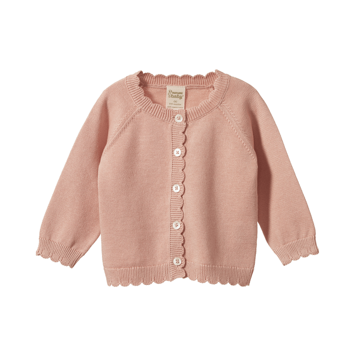 Nature Baby Lilette Cardigan - Rose Dust