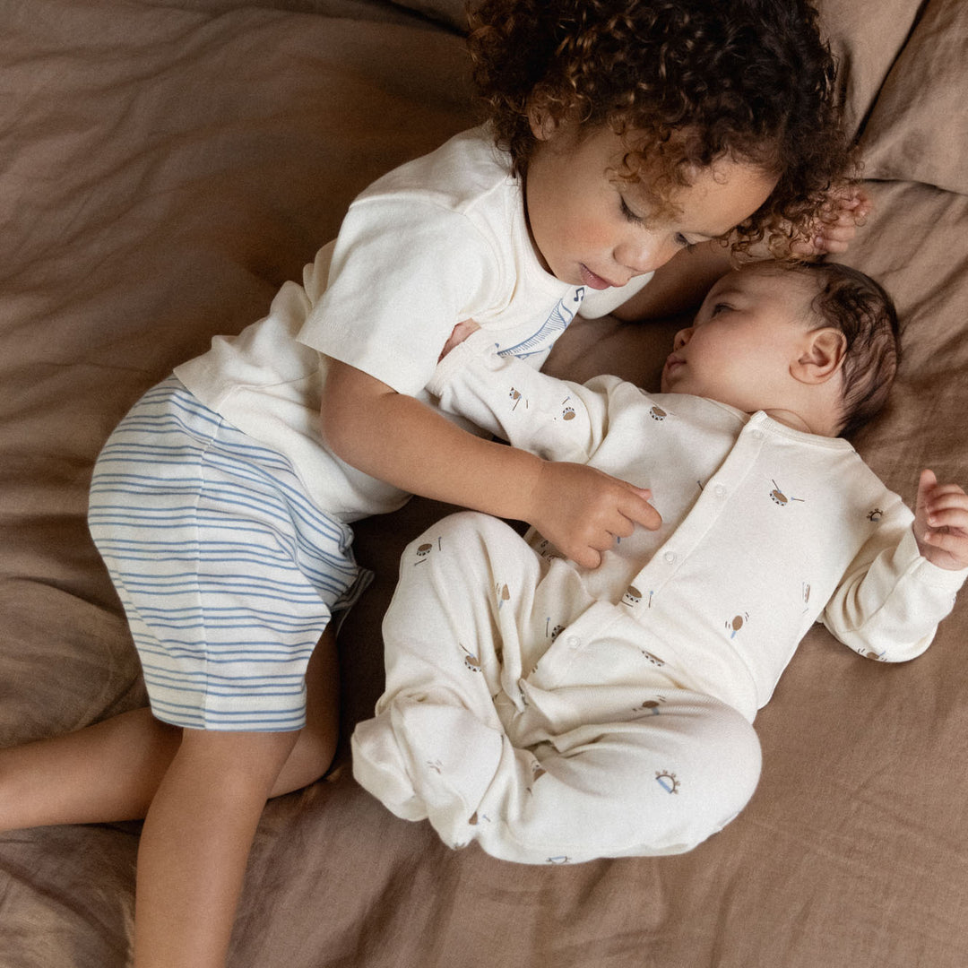Nature Baby Shortie Pyjama Set - Jazz Rhythm Print