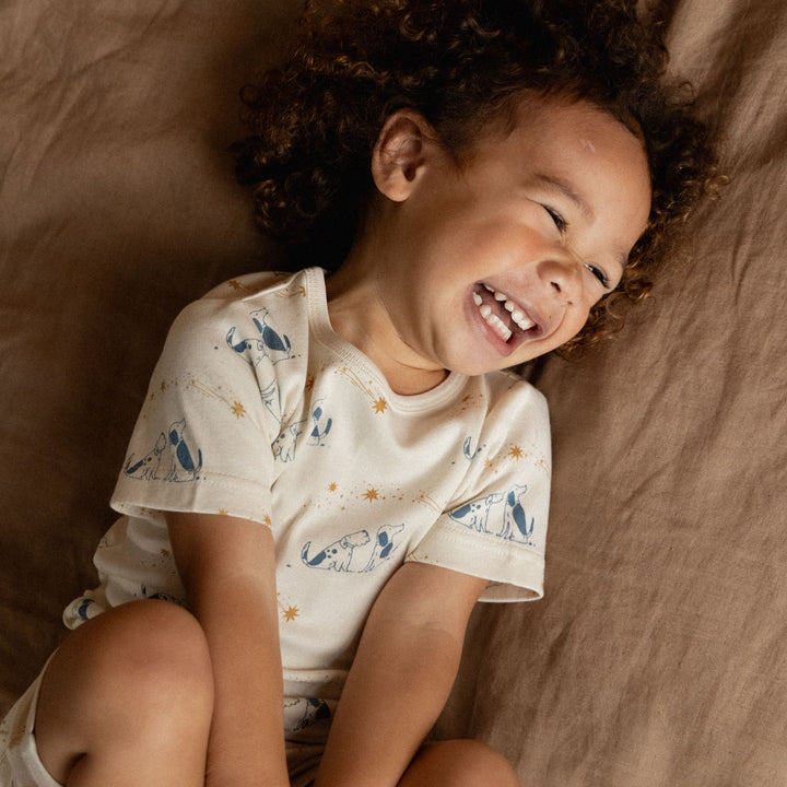Nature Baby Shortie Pyjama Set - Dog Dream Print