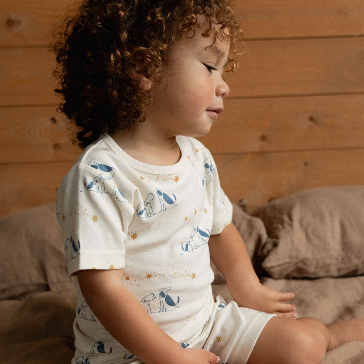 Nature Baby Shortie Pyjama Set - Dog Dream Print