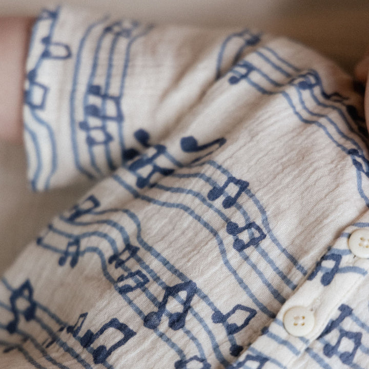 Nature Baby Guthrie Muslin Shirt - Rhythm Print