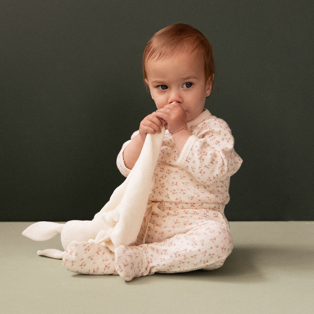 Nature Baby Long Sleeved Bodysuit Pointelle - Dandelion Print
