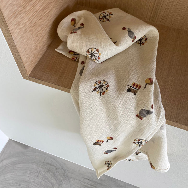 Nuuroo Barri Muslin Swaddle - Creme Circus