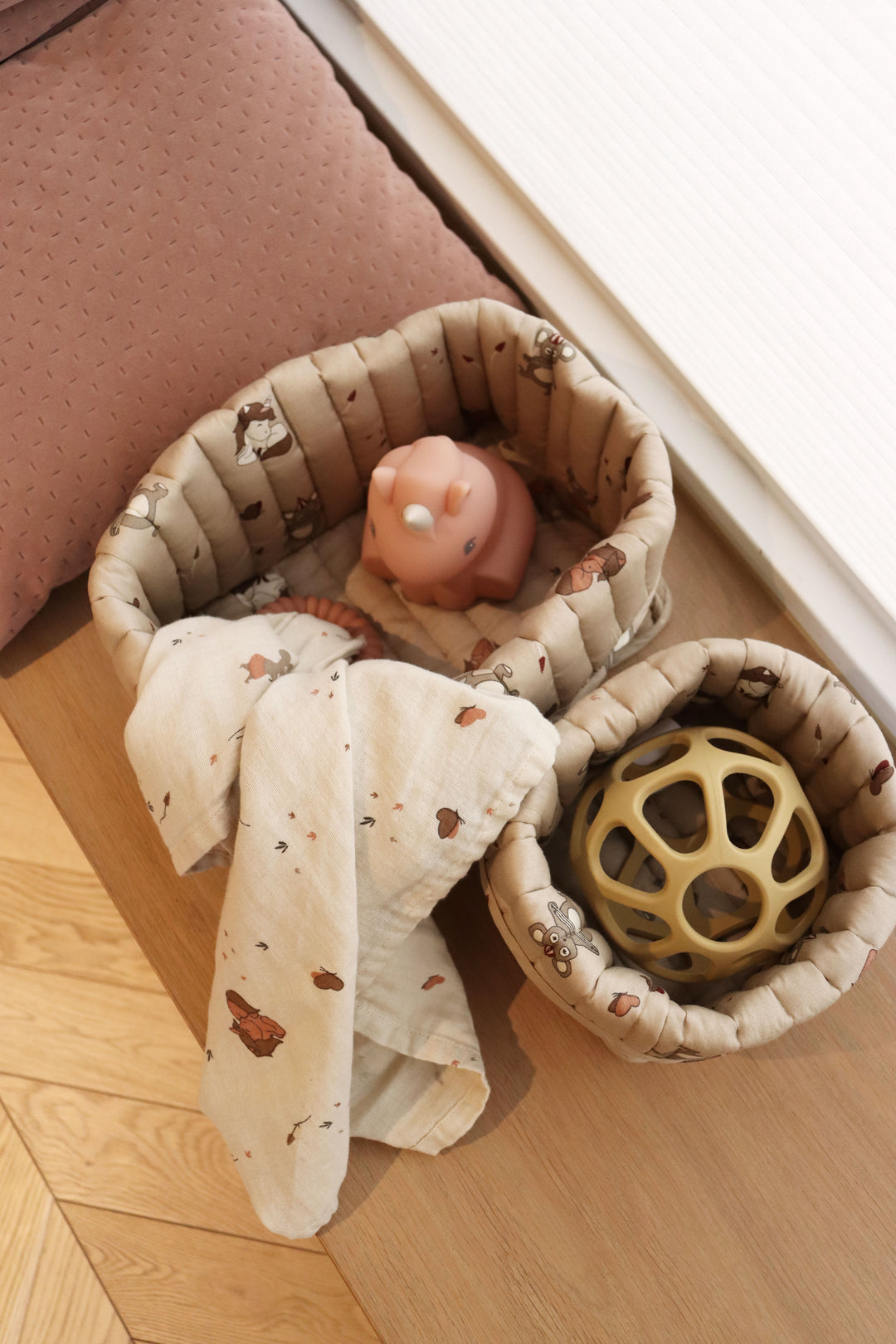 Nuuroo Lumi Quilted Basket Set of 2 - Unicorn