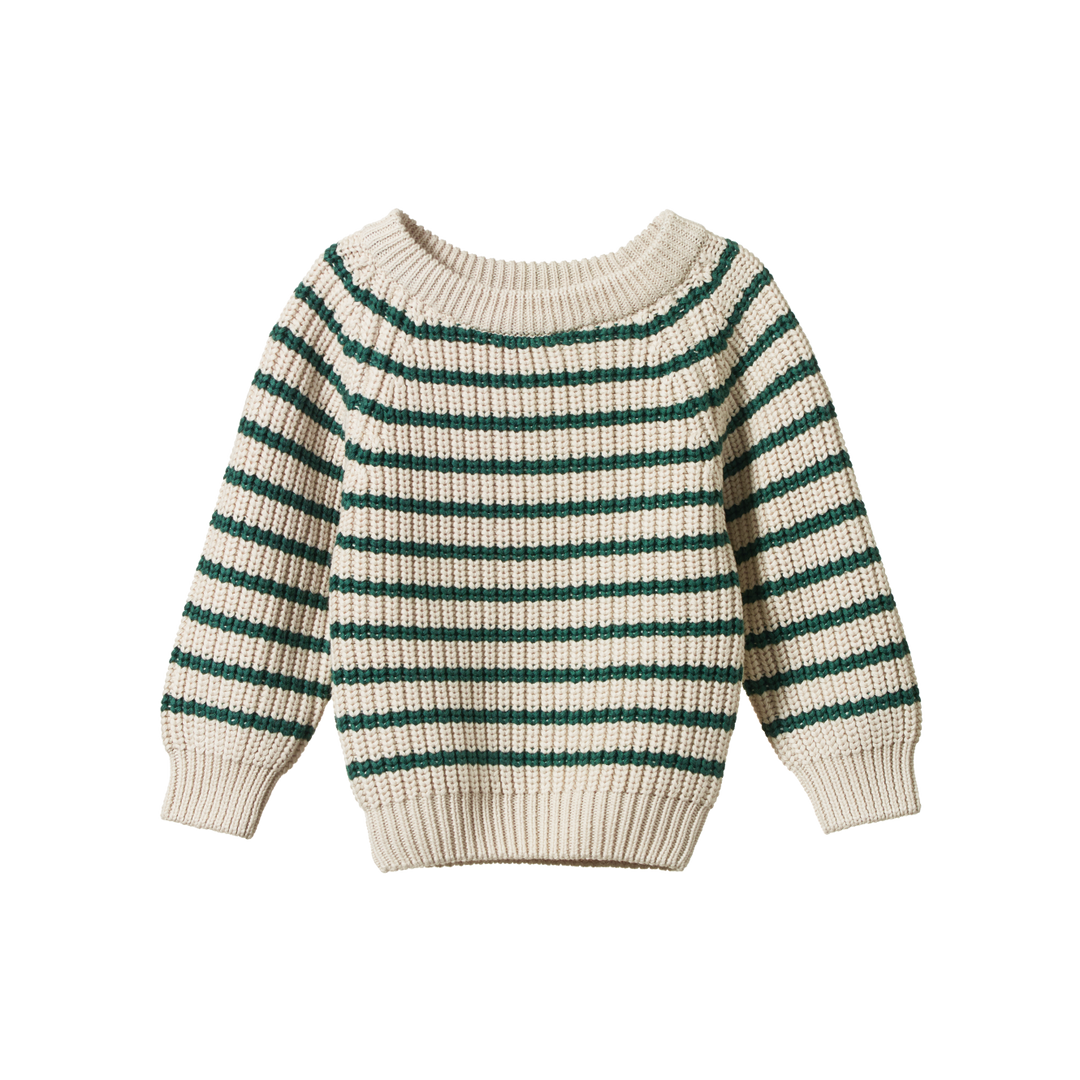 Nature Baby Billy Jumper - Pine Sailor Stripe