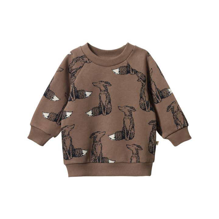 Nature Baby Emerson Sweater - Foxy Cub Print